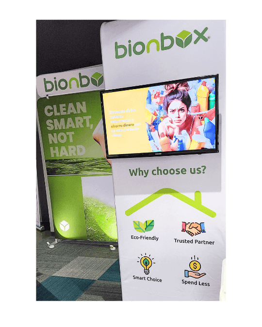 Bionbox booth at a trade show
